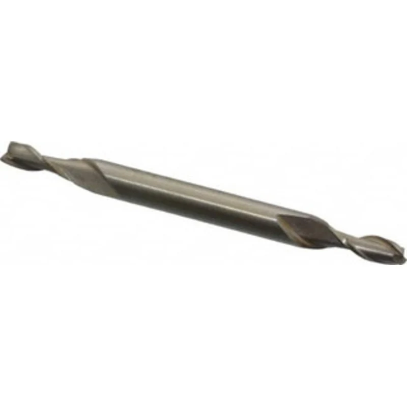 Value Collection 9/64, 13/32 LOC, 3/16 Shank Diam, 2-1/4 OAL, 2 Flute, Cobalt Square End Mill Double End, Uncoated, S...