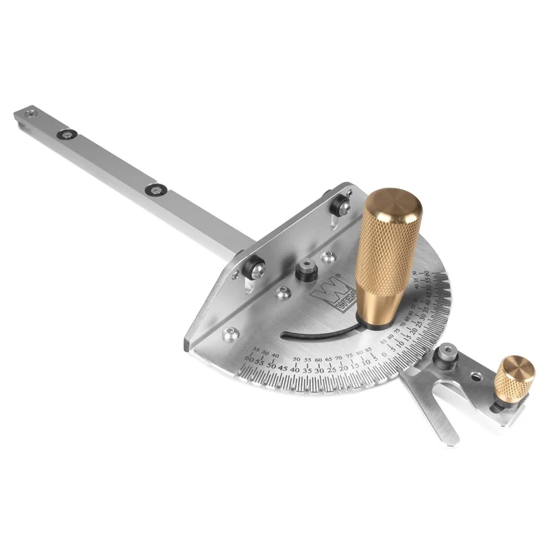 WEN WA1401 Steel and Brass Premium Miter Gauge, 27 Angle Stops for Table Saws, Router Tables, Band Saws, and Woodwork...