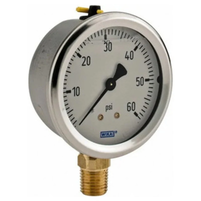 WIKA Oil Filled Air Pressure Gage #9767053, 0-60 PSI - 61-325-7