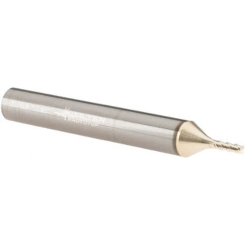 Walter Prototyp 1/16, 4.17mm LOC, 1/4 Shank Diam, 2 OAL, 3 Flute, Solid Carbide Square End Mill Single End, TiAlN/ZrN...