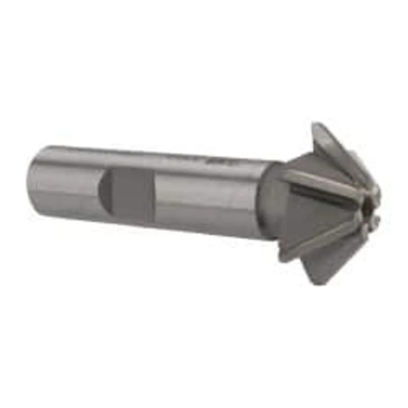 Whitney Tool 1 x 5/16 45 6-Tooth Carbide-Tipped Single-Angle Cutter Uncoated, Right Hand Cut, 2-1/2 OAL, 1/2 Shank Di...