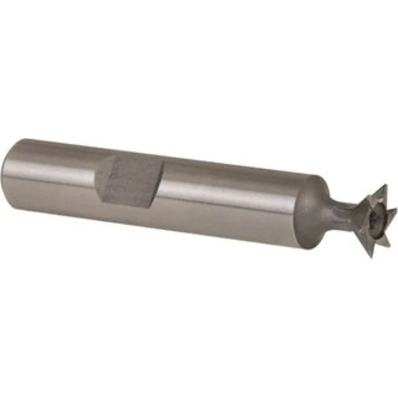 Whitney Tool 45 3/8 Cut Diam, 1/8 Cut Width, High Speed Steel Dovetail Cutter Uncoated, 3/8 Shank Diam, 1-15/16 Shank...