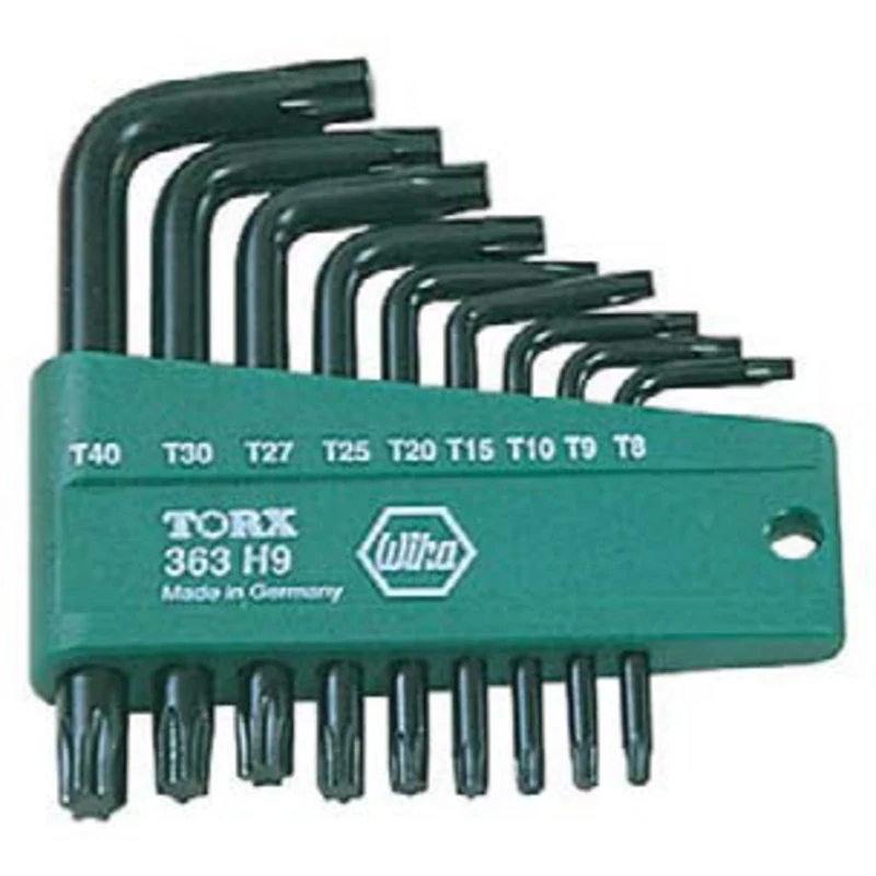 Wiha L-Key Screwdriver Set for Torx Screws, 7 pc. - 97-658-9