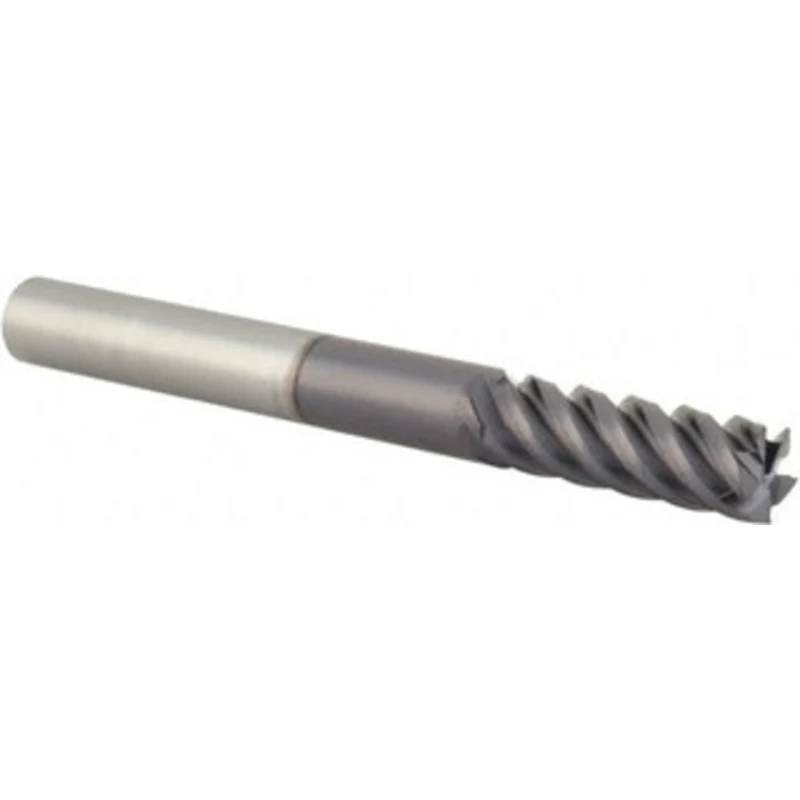 YG-1 1/4, 3/4 LOC, 1/4 Shank Diam, 2-1/2 OAL, 5 Flute, Solid Carbide Square End Mill Single End, TiAlN Finish, Spiral...