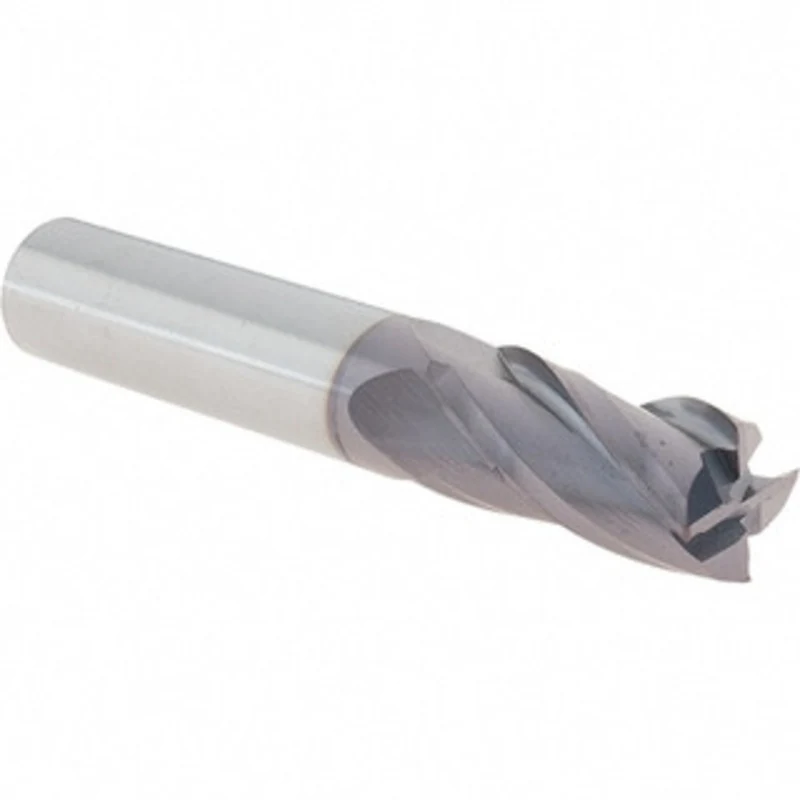 OSG 1, 1-7/8 LOC, 3/4 Shank Diam, 4-1/8 OAL, 3 Flute, Cobalt Square End Mill Single End, Uncoated, Spiral Flute, 30 H...